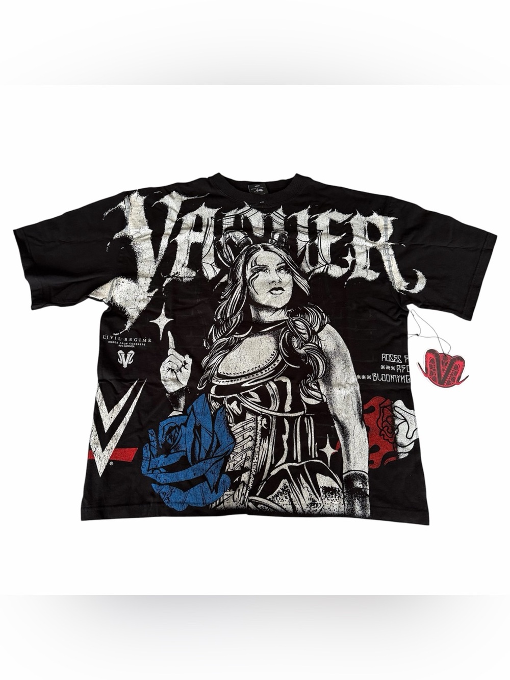 Brand new Civil Regime WWE stephanie vaquer tshirt size medium oversized LWO